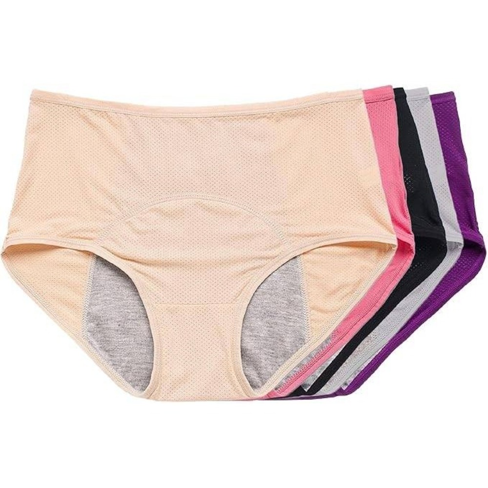 MSRP $65 Everdries 5 Pack Women's M Washable Reusable Incontinence Leakproof